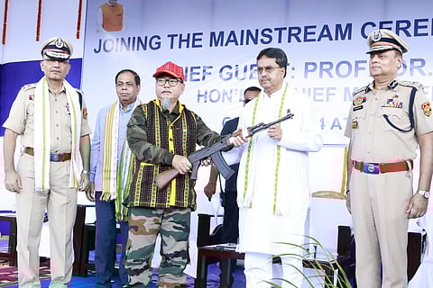 Tripura CM declares state insurgency-free following surrender of militants