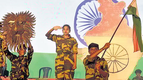Students perform during Dasara ‘Yuva Sambhrama’ in Mysuru