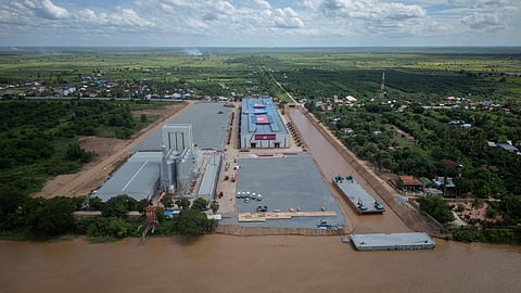 A view of the canal at Prek Takoe village eastern side of Phnom Penh, Cambodia, Tuesday, July 30, 2024.