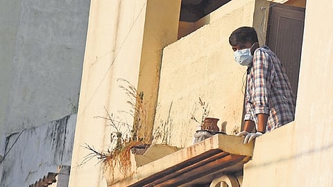 The victim’s house in Vyalikaval in Bengaluru