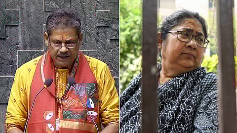 (L-R) A collage of Trinamool Congress (TMC) MPs Kirti Azad and Dola Sen.