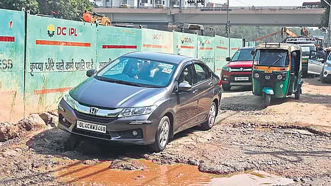 Promise of pothole-free Delhi remains unfulfilled