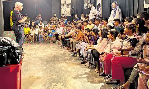 At the Shadipur Natak Utsav