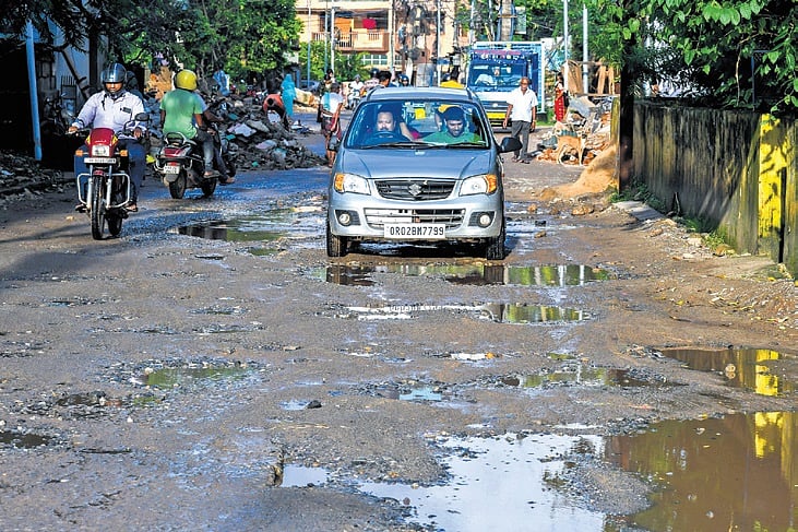 Delayed tender turns Bhubaneswar roads chaotic, back-breaking