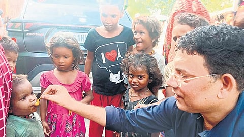 His passion for serving mankind goes beyond his official duty hours to right at the doorsteps of patients in remote villages. 