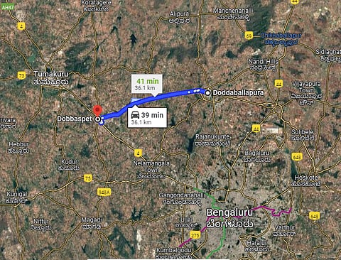 Express Routes: Doddaballapura to Dabaspet, Bengaluru [KWIN City] 