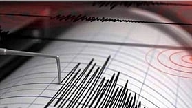 The tremor was recorded at 10.44 am with its epicentre 76 kilometres north-north east of Lakhpat.
