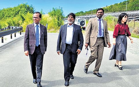 Deputy Chief Minister Mallu Bhatti Vikramarka visits the R&D centre of Yamanashi Green Hydrogen Company, located 100 km from Tokyo, on Tuesday