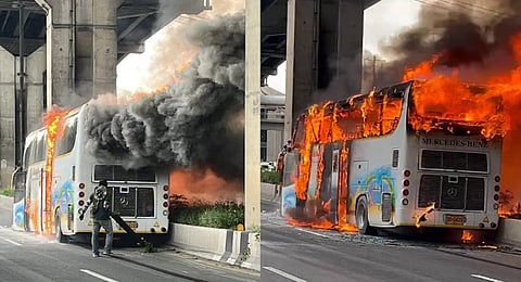 School bus catches fire outside Bangkok and 25 on board are feared dead, government officials say