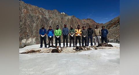 The Army's Dogra Scouts with the recovered bobies