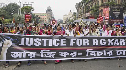 Junior doctors take out mega protest march in Kolkata demanding justice for RG Kar victim
