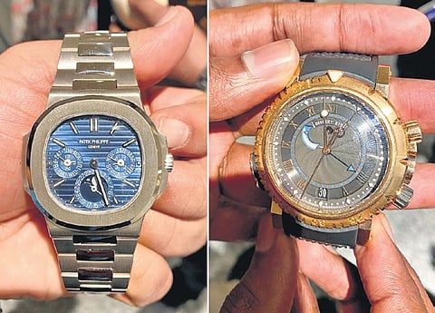 Seized Patek Philippe and Breguet luxury watches