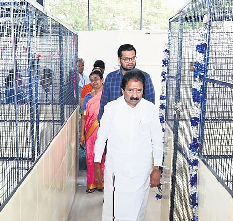 Mayor Mu Anbalagan opened the facility at Konakkarai, Tiruchy
