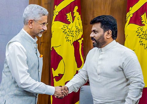 External Affairs Minister S Jaishankar meets Sri Lankan President Anura Kumara Dissanayake, in Colombo. 