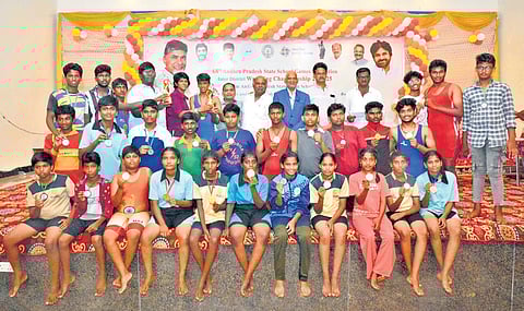 Winners flaunt their medals on last day of Inter-District Wrestling Tourney 
