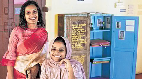 Reading Rumours curators Haneena P A and Jazeela Basheer