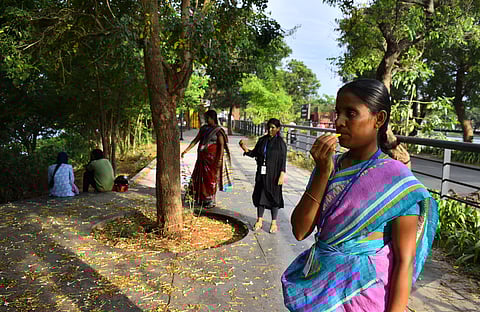 The Coimbatore Smart City Projects Limited deployed female security staffs at the rejuvenated lakefronts in the Coimbatore