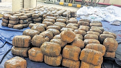 Acting on specific intelligence, a team of officials intercepted a truck at Krishnavaram toll plaza near Jaggampeta in East Godavari district on the night of October 5.