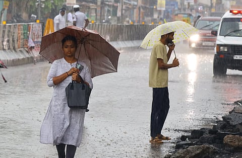 Rain in evening hours in Madurai.