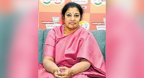 Lok Sabha MP and BJP State chief Daggubati Purandeswari 