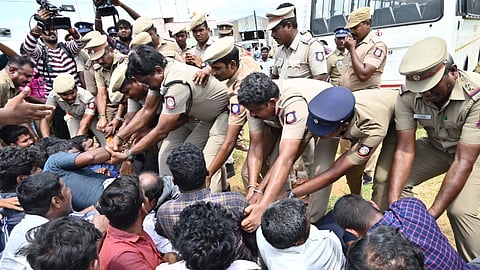 Samsung workers protest
