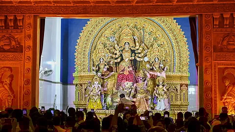 People thronged Rasulgarh Puja Pandals as Dusshera fervour kicked off in Bhubaneswar last year. 
