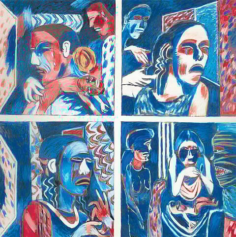 Untitled, acrylic on canvas, c. 2000s (DAG)