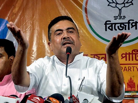 Adhikari alleged that the Mamata Banerjee government is not taking action against 'Jihadi' elements 