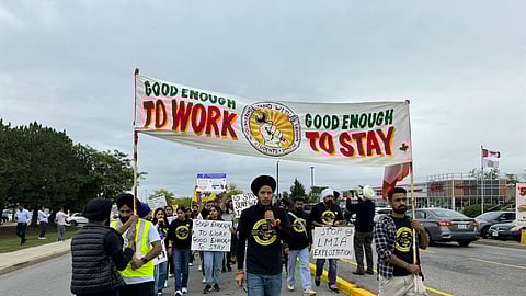 Students' protest in Canada