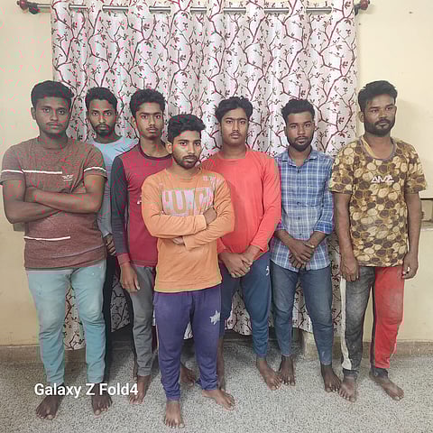 Tile-roofed house near Hoode in Udupi where Bangladeshi nationals resided.
