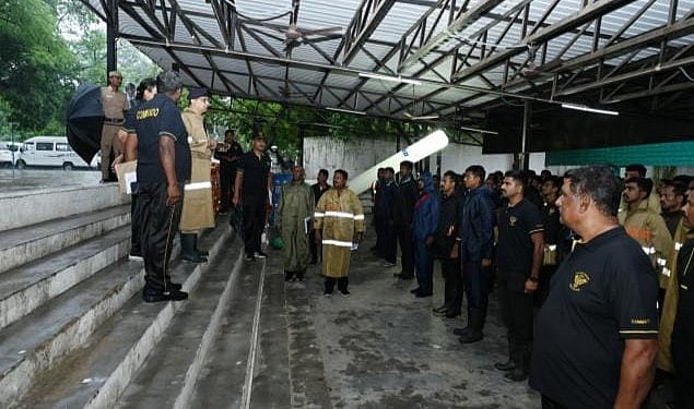 DGP Shankar Jiwal meets the State Disaster Response Force.