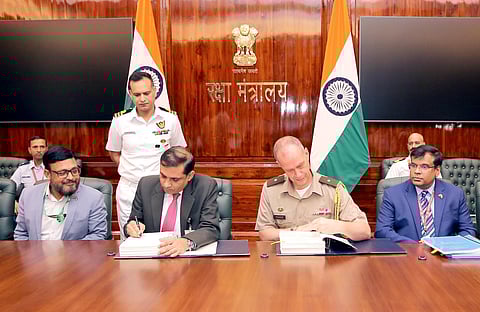 Ministry of Defence inked a contract with the US Government for Tri-Service procurement of 31 MQ-9B Predator drones.