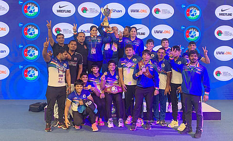 India's U23 women's wrestling contingent