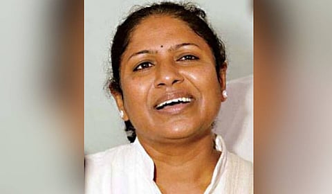 Former Karnataka MP Tejasvini keen on Channapatna, writes to AICC Venugopal