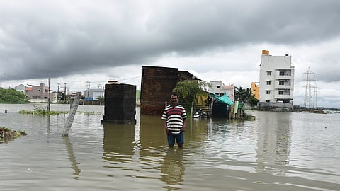 Several areas in Pallikaranai submerged under rainwater.