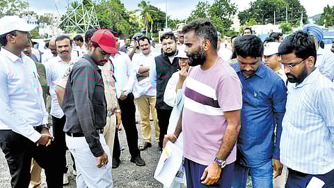 Arrangements in full swing for drone show at Punnami Ghat
