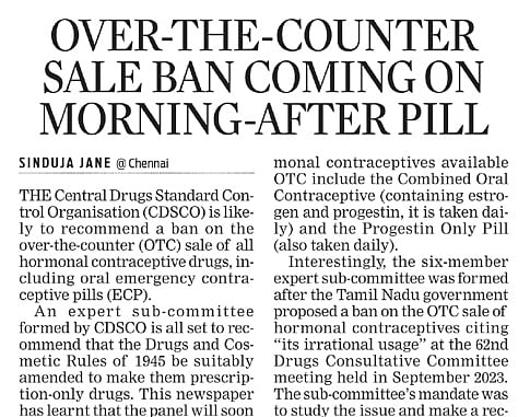 TNIE’s report published in these columns on October 3, 2024.