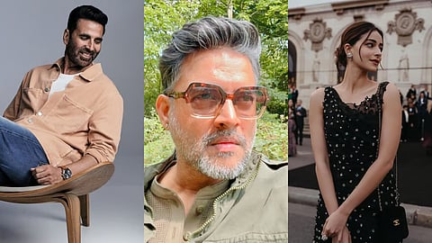 (from left) Akshay Kumar, R. Madhavan and Ananya Panday