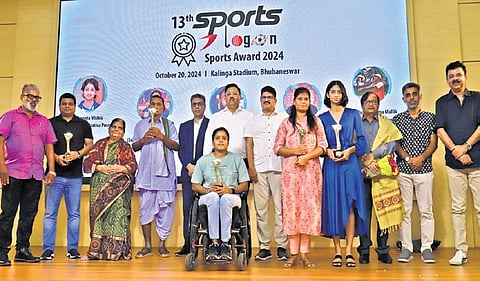 Awardees and guests at the event in Bhubaneswar on Sunday | Shamim Qureshy
