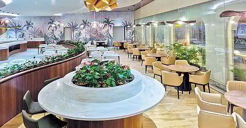 Image of airport lounge used for representative purpose.