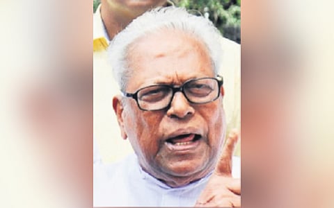 Former Kerala Chief Minister and veteran Communist leader V S Achuthanandan 