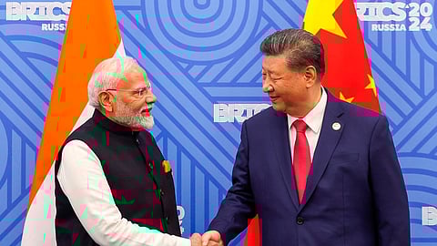 Prime Minister Narendra Modi and Chinese President Xi Jinping. 