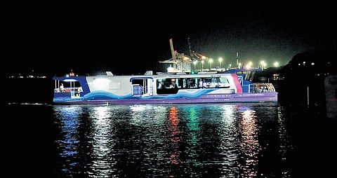 Water Metro services on High Court–Mattancherry, High Court–Vypeen and High Court–Fort Kochi routes will end at 7 pm on December 31, resume from midnight to 4 am on January 1 on select routes, while other services run as usual.