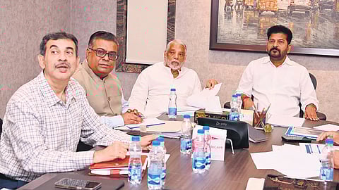 Chief Minister A Revanth Reddy reviews the Sports Policy in Hyderabad on Friday 