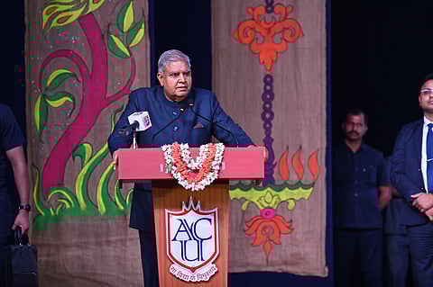 Charity used to influence faith conversions dangerous to democracy: VP Jagdeep Dhankhar 
