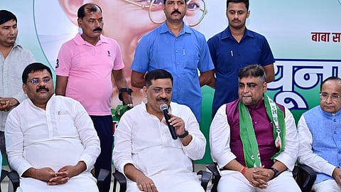 Pranav Pandey speaking after joining JD(U)