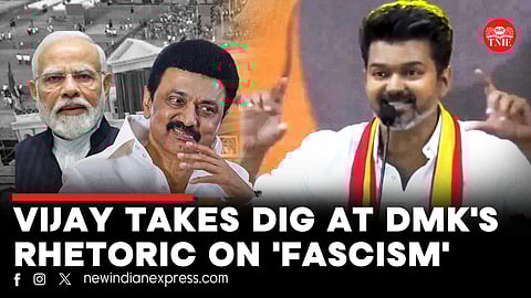 Vijay takes dig at DMK's rhetoric on 'fascism' | TVK Conference | Thalapathy Vijay | DMK | BJP