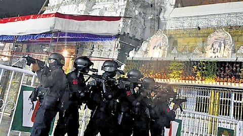 On March 15, a mock drill was conducted at the Srivari temple in Tirumala