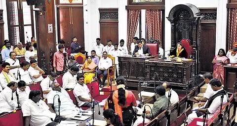 Corporation Council meeting under way at Ripon Building