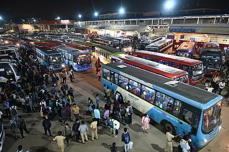 The Karnataka High Court on August 4 directed the joint action committee of the trade unions of Karnataka State Road Transport Corporation (KSRTC) employees to put on hold the proposed indefinite strike for a day.